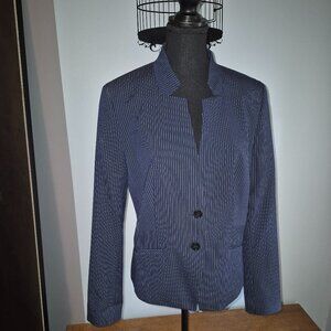 NWOT Hugo Boss Navy with White Pinstripes Blazer (10)